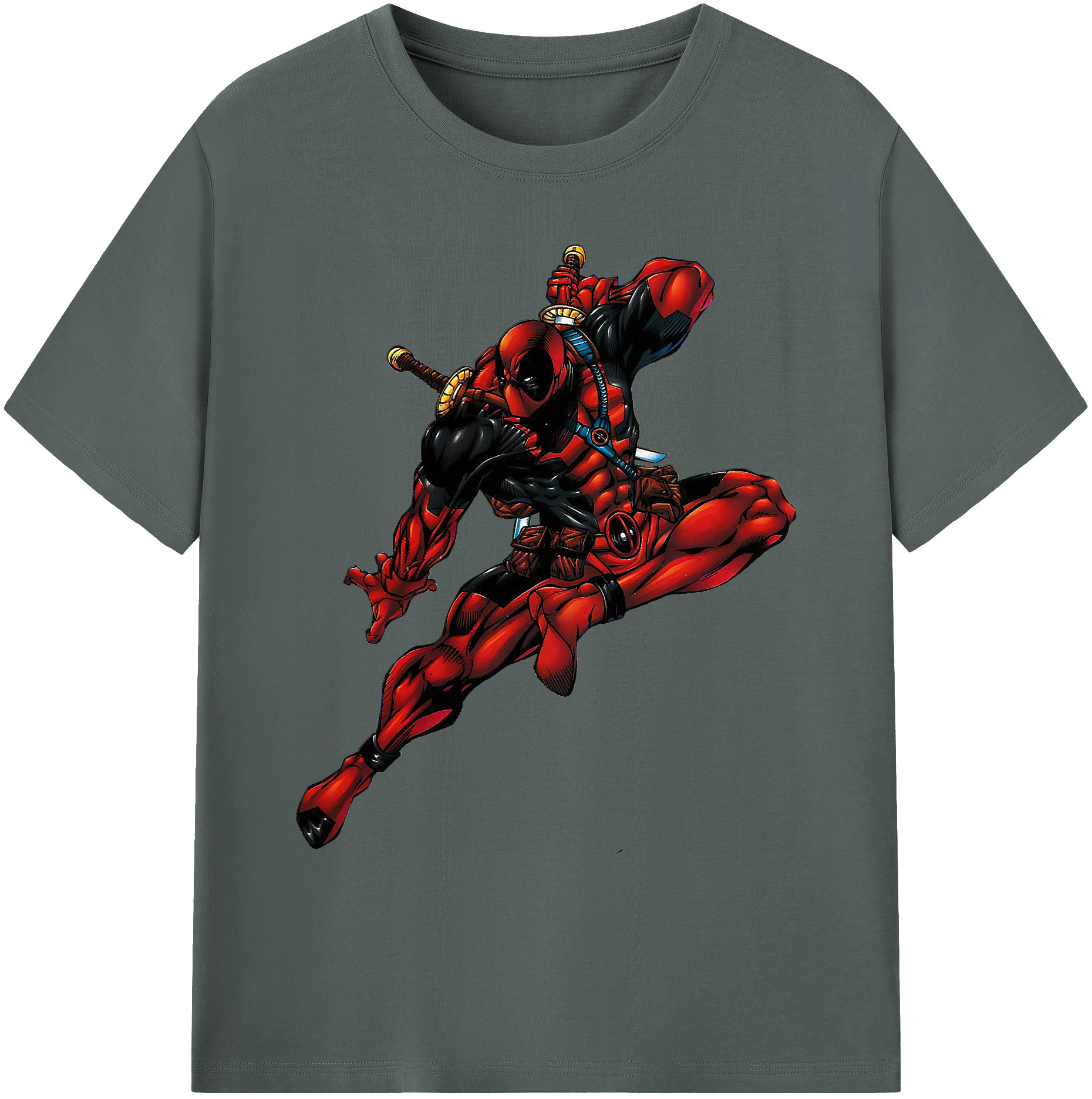 （画像用） Deadpool デッドプール 綿100％ メンズ半袖Tシャツ｜肌触りやわらか＆通気性